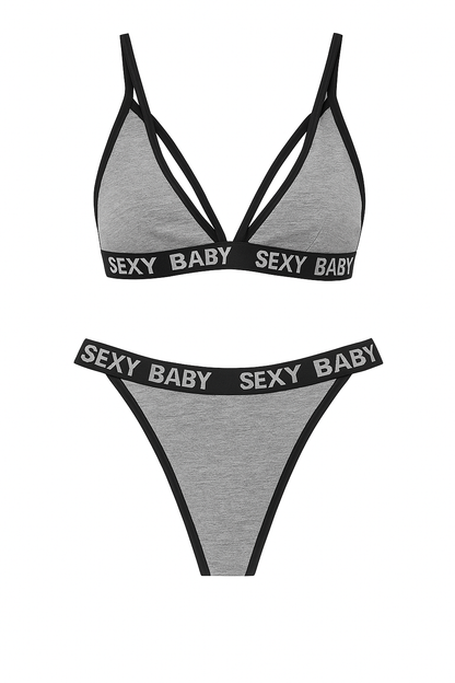 Women's 2-Piece Cotton Bra & Panty Set – “Sexy Baby”
