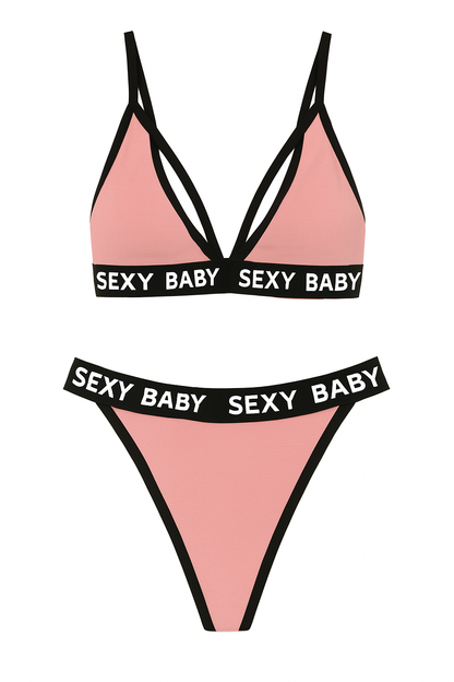 Women's 2-Piece Cotton Bra & Panty Set – “Sexy Baby”