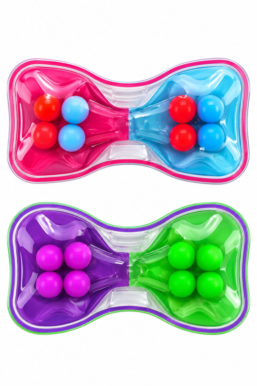 Gel Bead Sensory Fidget Strips – 2-Pack, Squeeze & Stretch Stress Relief Toy, Random Colors