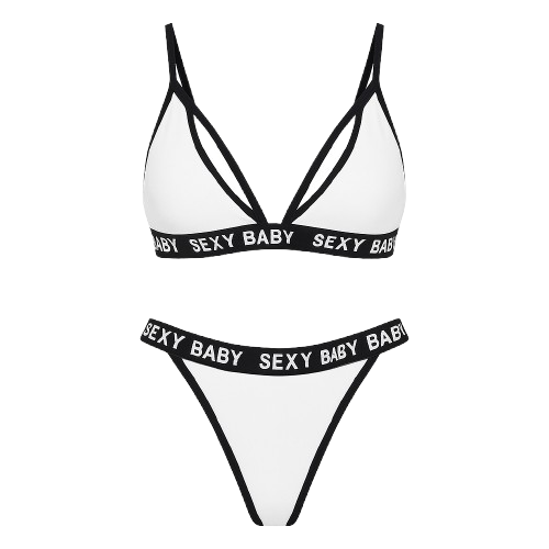 Women's 2-Piece Cotton Bra & Panty Set – “Sexy Baby”