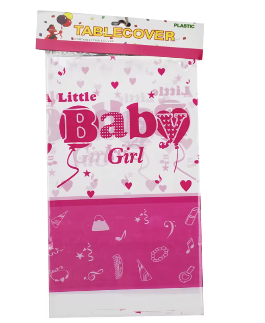 Disposable Plastic Party Tablecloth – Prince, Princess, Baby Shower Designs Designs
