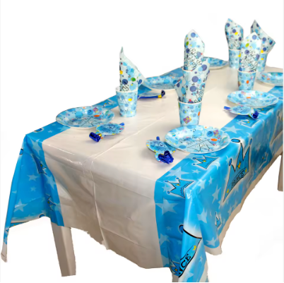 Disposable Plastic Party Tablecloth – Birthday Designs