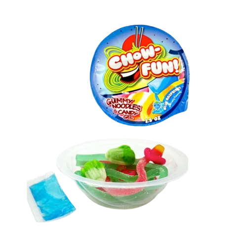 2-Pack Chow Fun! Gummy Noodles & Candy Gel Bowls – 2.5 oz