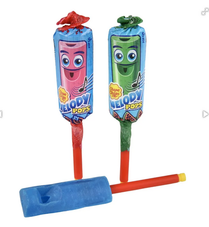 Chupa Chups Melody Pops Whistle Lollipops 3 Flavors 10-Pack
