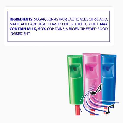 Chupa Chups Melody Pops Whistle Lollipops 3 Flavors 10-Pack