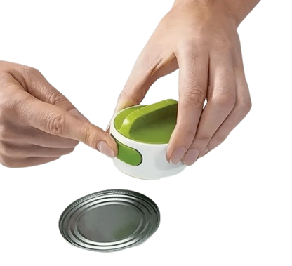 Safe Haven & CO Ergonomic Safety Can Opener – Smooth Edge Manual Design