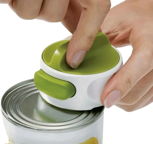Safe Haven & CO Ergonomic Safety Can Opener – Smooth Edge Manual Design