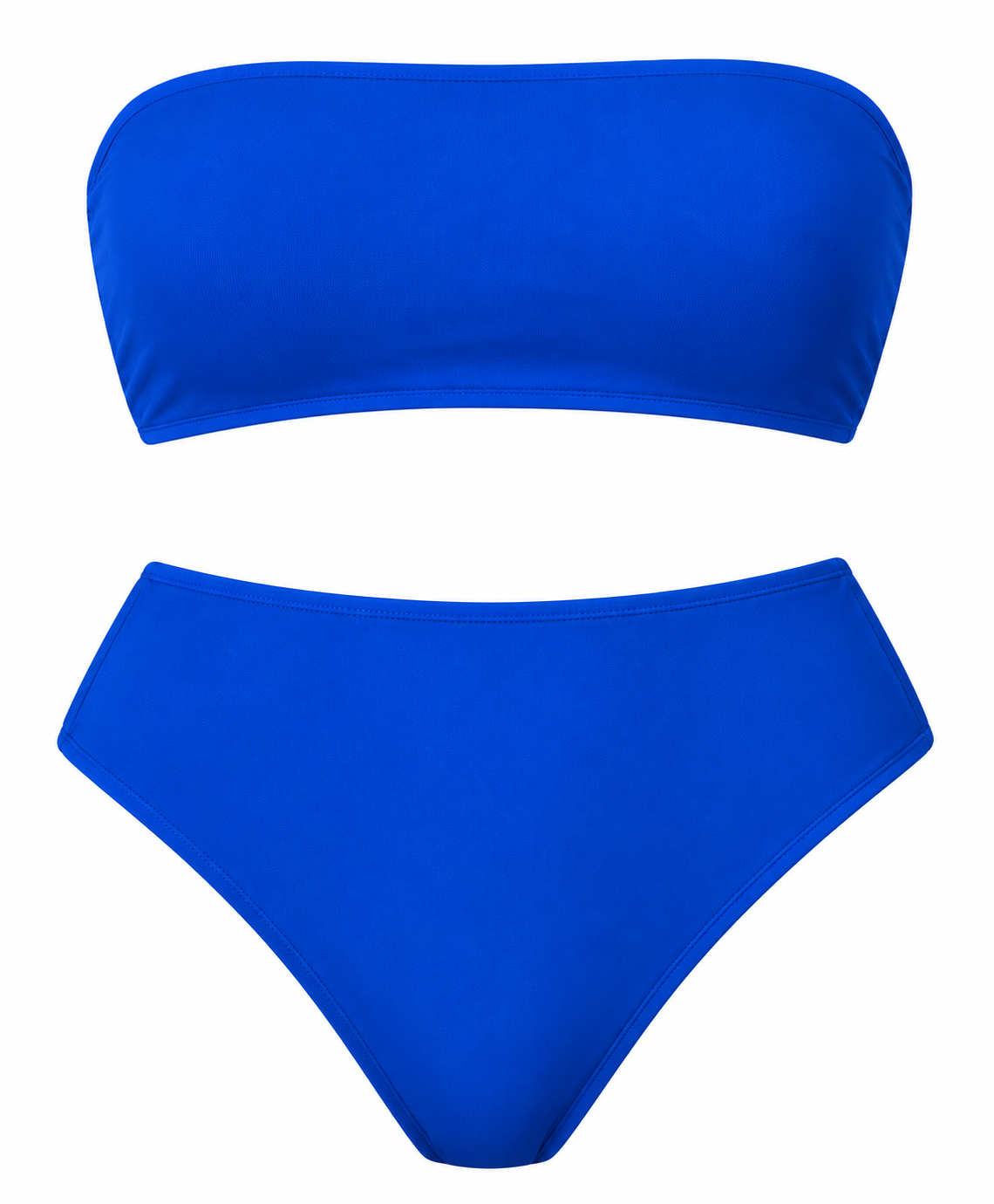 Women’s Bandeau Bra Top & High-Waist Panty Set – Soft Seamless Comfort