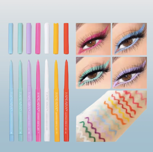 Handaiyan Neon Gel Eyeliner Pencil – Waterproof, Long-Lasting, Smooth Glide