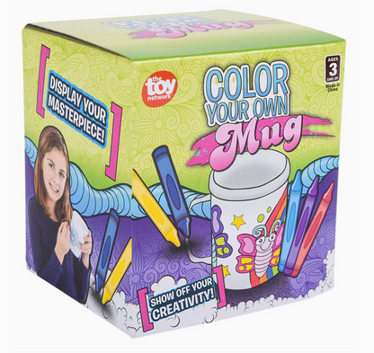 Color Your Own Mug Kit for Kids – DIY Coloring Mug Set
