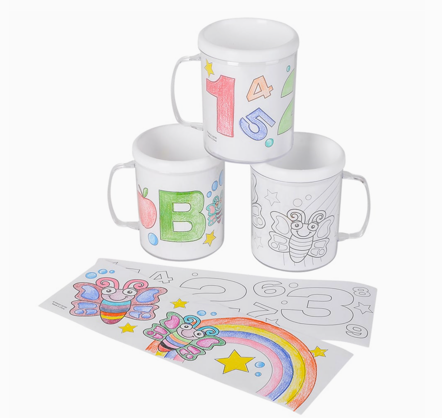 Color Your Own Mug Kit for Kids – DIY Coloring Mug Set