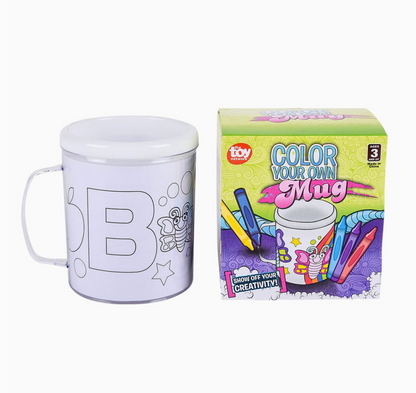 Color Your Own Mug Kit for Kids – DIY Coloring Mug Set