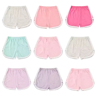 Safe Haven & CO Girls’ Cotton Summer Shorts – Soft Elastic Waist Casual Bottoms