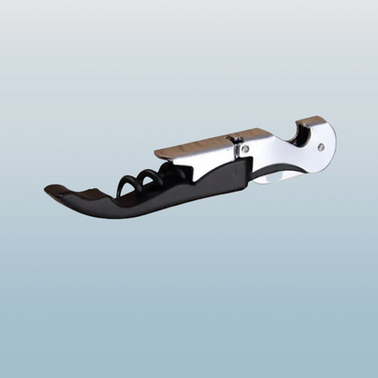 3-in-1 Stainless Steel Waiter's Corkscrew – Bottle Opener & Foil Cutter