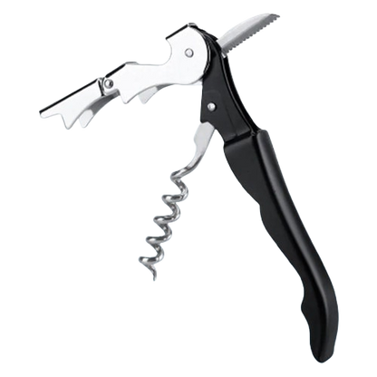 3-in-1 Stainless Steel Waiter's Corkscrew – Bottle Opener & Foil Cutter