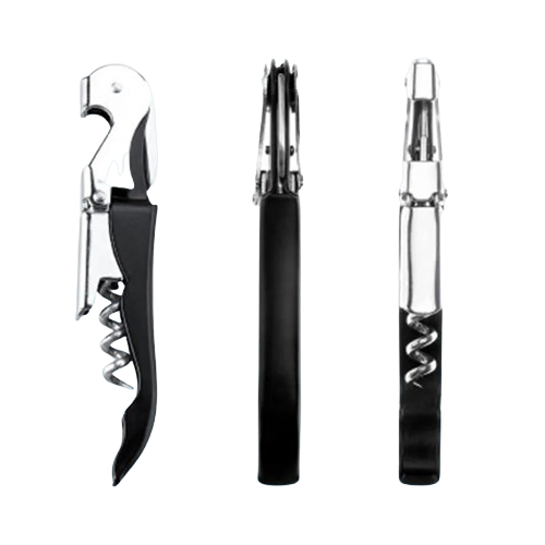 3-in-1 Stainless Steel Waiter's Corkscrew – Bottle Opener & Foil Cutter