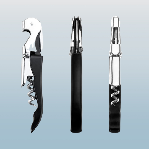3-in-1 Stainless Steel Waiter's Corkscrew – Bottle Opener & Foil Cutter