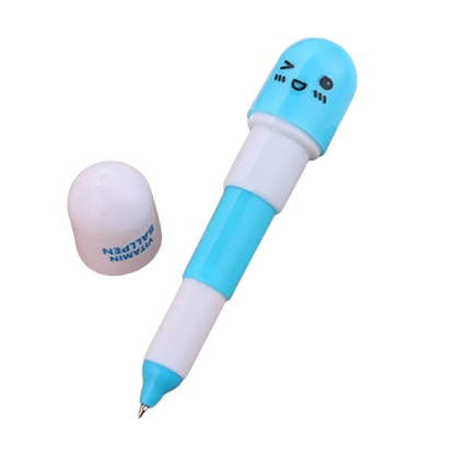 Safe Haven & CO 6-Pack Capsule Extension Gel Pens – Cute Mini Pop-Out Pen Set