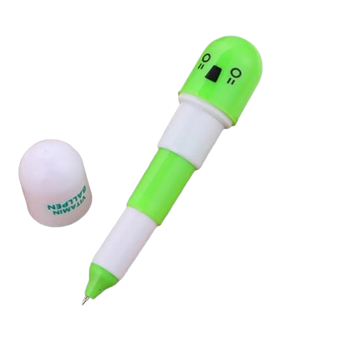 Safe Haven & CO 6-Pack Capsule Extension Gel Pens – Cute Mini Pop-Out Pen Set