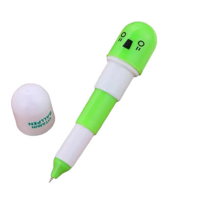 Safe Haven & CO 6-Pack Capsule Extension Gel Pens – Cute Mini Pop-Out Pen Set