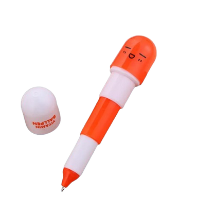 Safe Haven & CO 6-Pack Capsule Extension Gel Pens – Cute Mini Pop-Out Pen Set