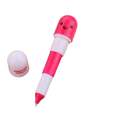 Safe Haven & CO 6-Pack Capsule Extension Gel Pens – Cute Mini Pop-Out Pen Set