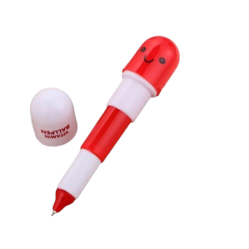 Safe Haven & CO 6-Pack Capsule Extension Gel Pens – Cute Mini Pop-Out Pen Set