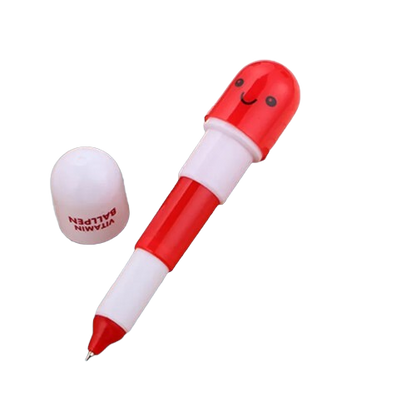 Safe Haven & CO 6-Pack Capsule Extension Gel Pens – Cute Mini Pop-Out Pen Set