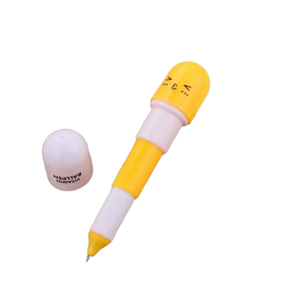 Safe Haven & CO 6-Pack Capsule Extension Gel Pens – Cute Mini Pop-Out Pen Set