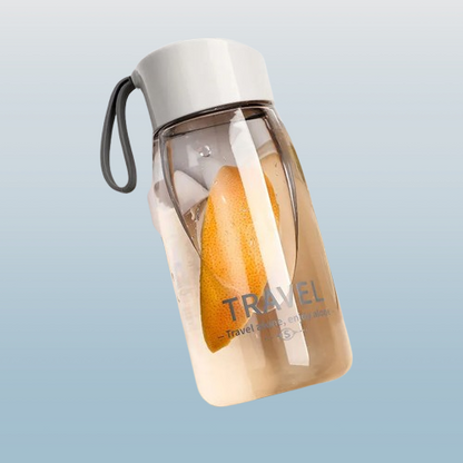 Portable Transparent Plastic Water Bottle with Handle – 500ml