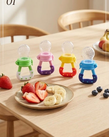 Baby Fruit Feeder & Teether Pacifier Multi-functional Teething Relief Silicone BPA-Free
