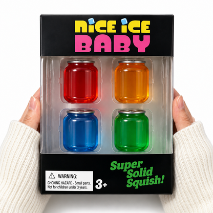 Nice Ice Baby 4-Pack Super Solid Squish Sensory Fidget Toys