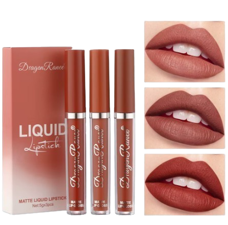 Dragon Ranee Matte Liquid Lipstick – 3pc Set