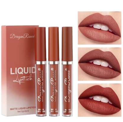 Dragon Ranee Matte Liquid Lipstick – 3pc Set