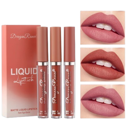 Dragon Ranee Matte Liquid Lipstick – 3pc Set