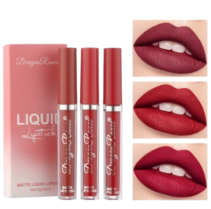 Dragon Ranee Matte Liquid Lipstick – 3pc Set