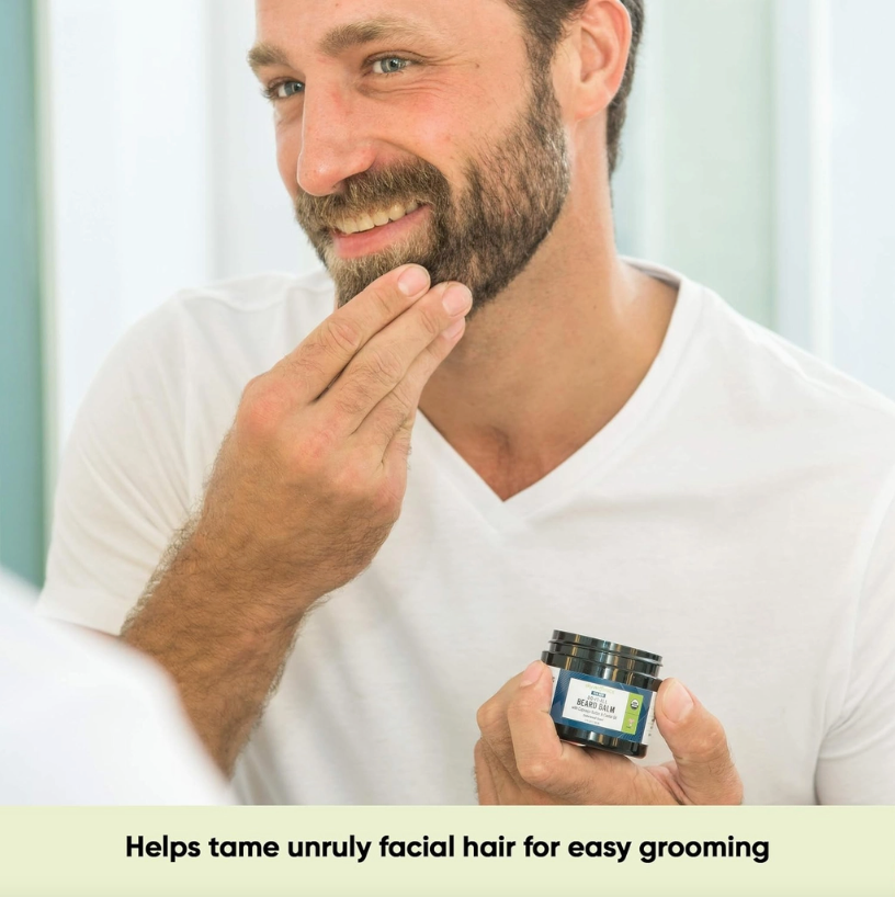 Sky Organics Do-It-All Beard Balm for Men, Cedarwood Scent, 2 oz