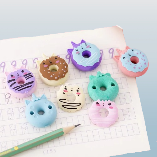 Unicorn Donut Shaped Erasers