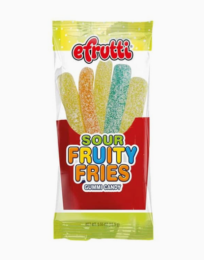 E.Frutti Sour Gummy Fruity Fries Candy – 3 Pack