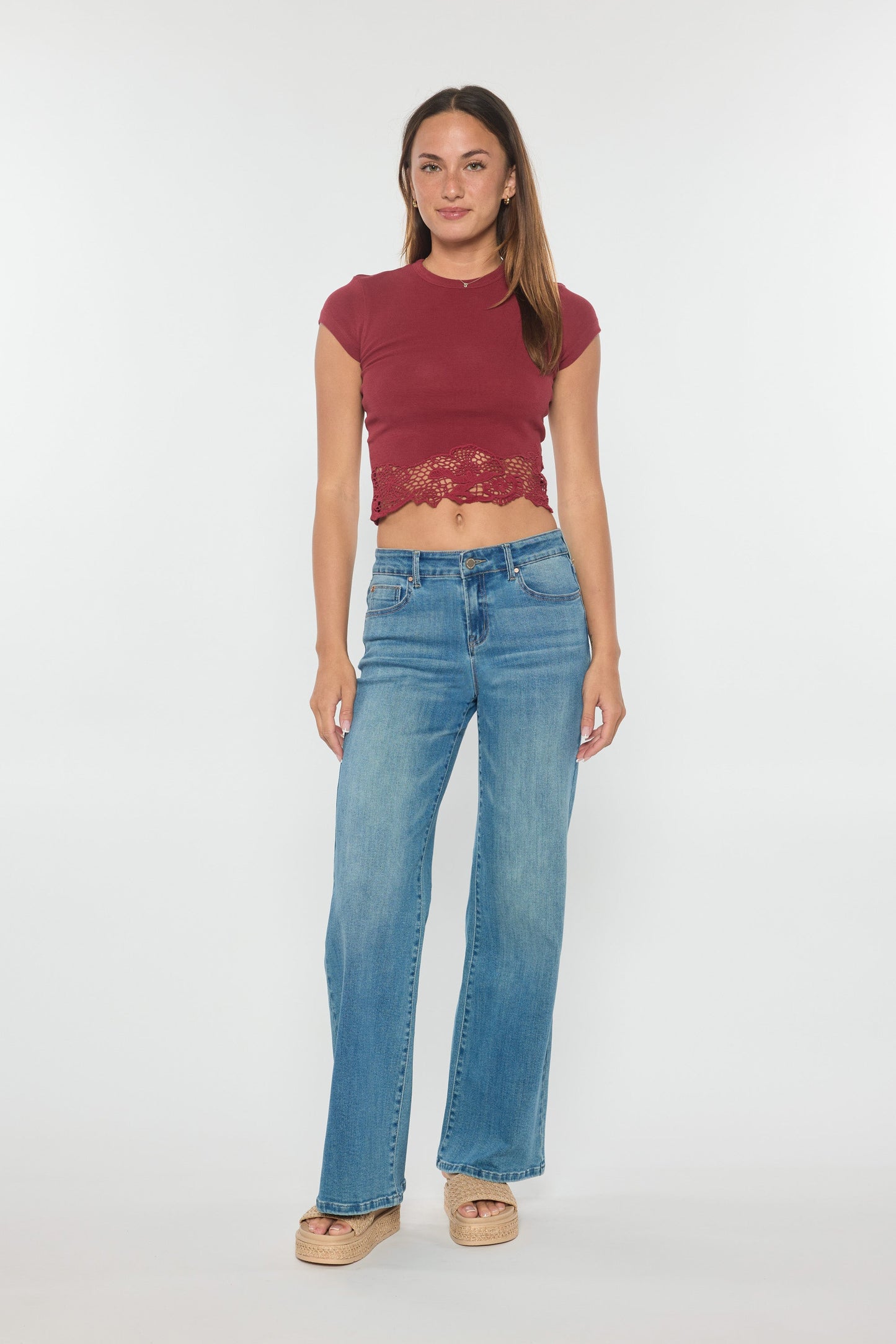 High Rise Wide Leg Jeans