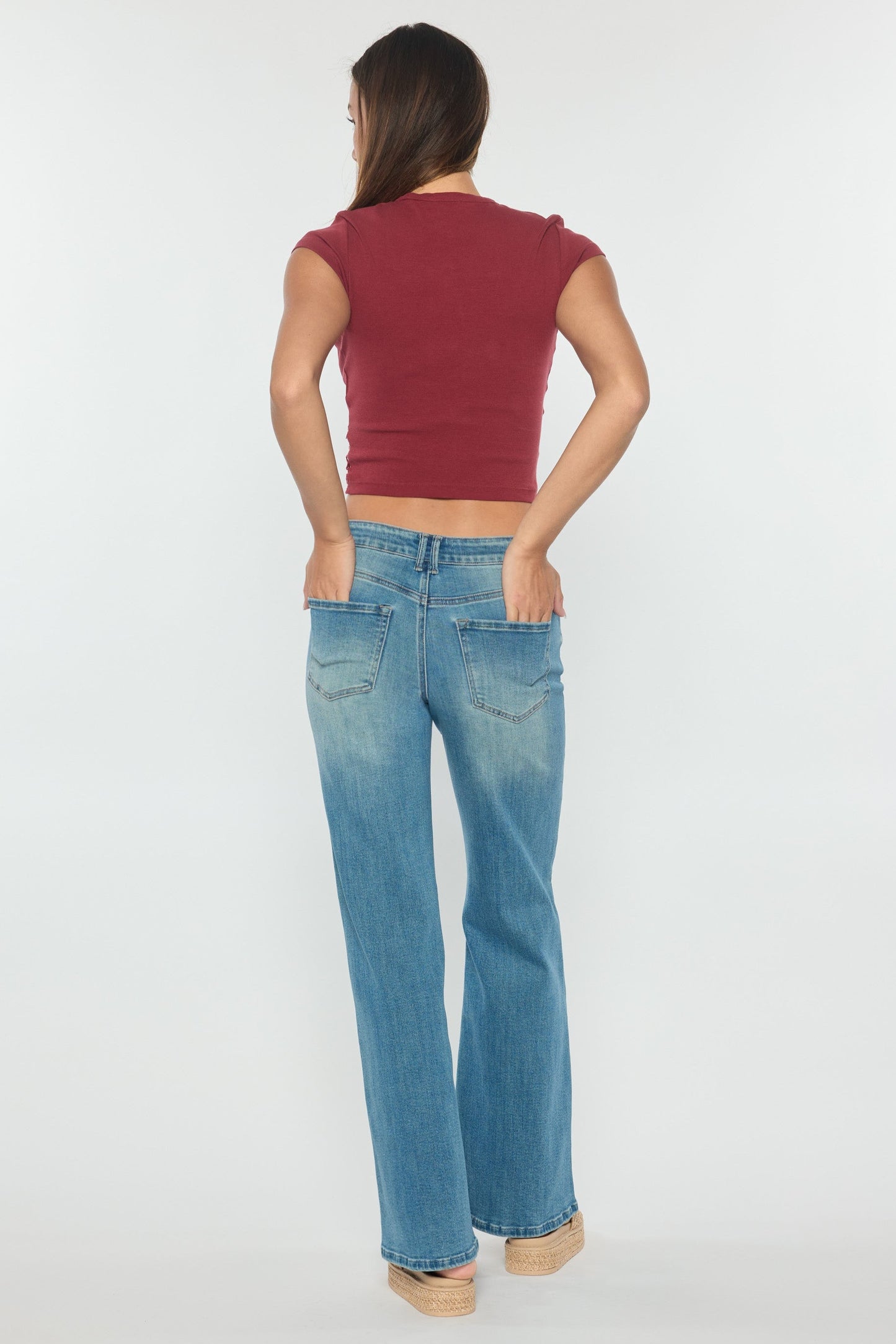 High Rise Wide Leg Jeans