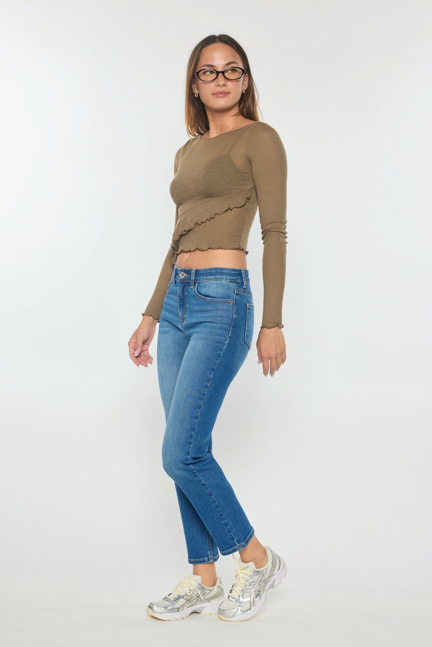 High Rise Straight Jeans