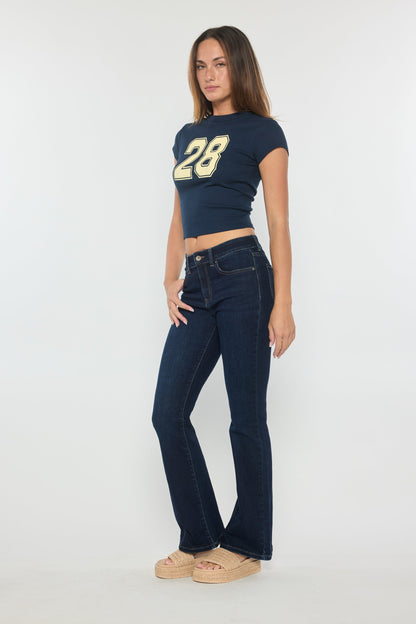 High Rise Bootcut Jeans
