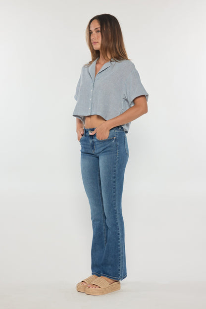 Mid Rise Bootcut Jeans