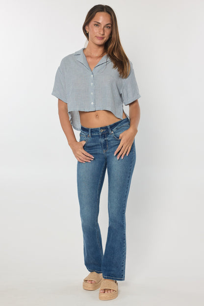 Mid Rise Bootcut Jeans