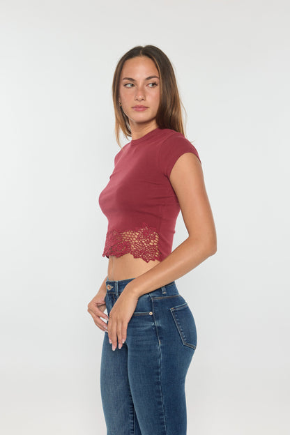 High Rise Hip Padded Bootcut Jeans