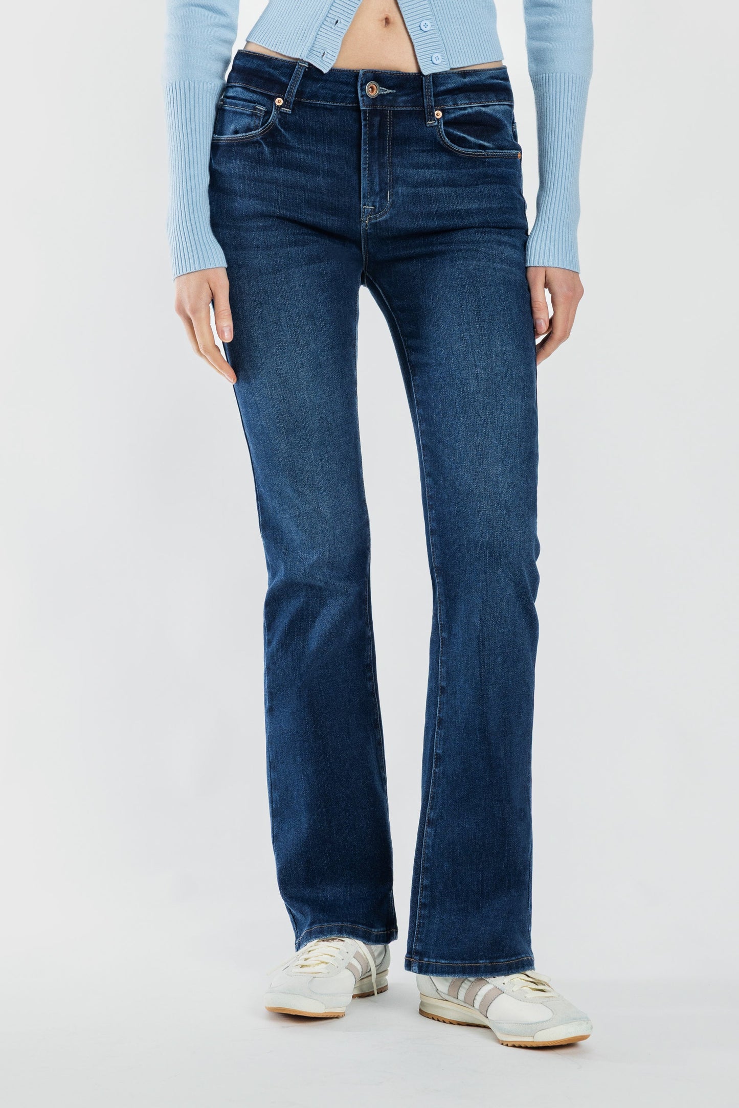 High Rise Bootcut Jeans