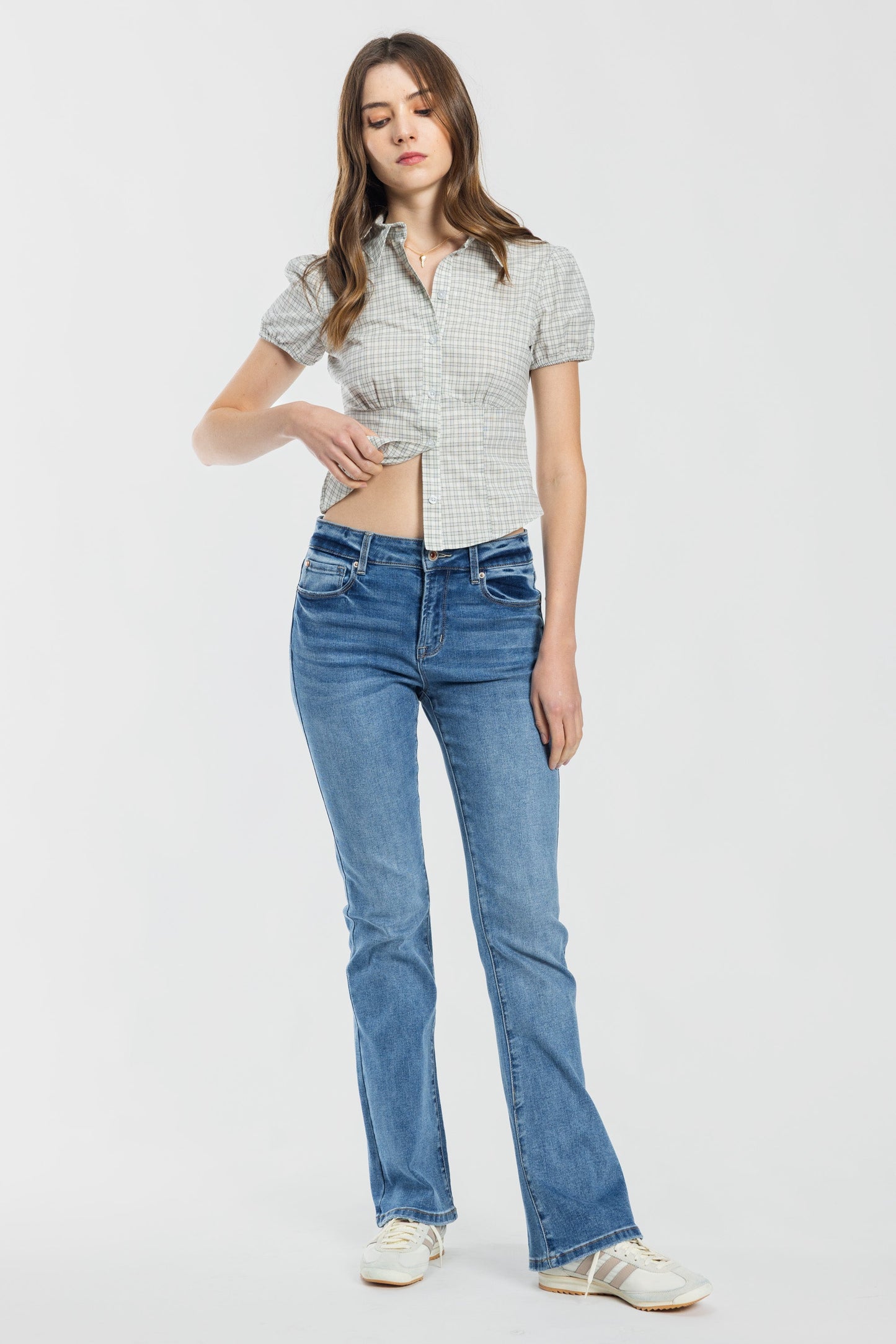 High Rise Bootcut Jeans
