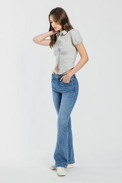 High Rise Bootcut Jeans