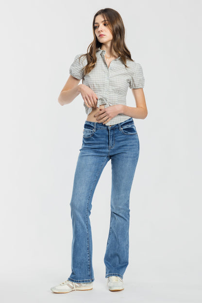 High Rise Bootcut Jeans